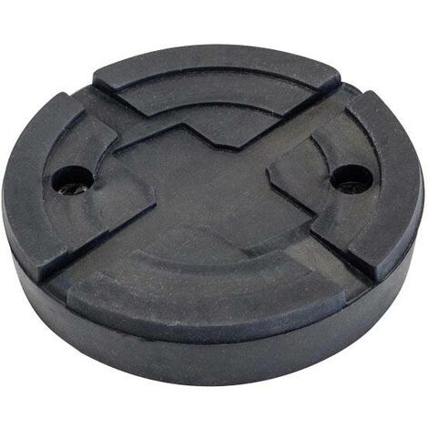 Tampon caoutchouc rond avec enfort plaque métallique ø125x26mm pour pont élévateur SLIFT, IME - EG 1152 - CLAS Equipements