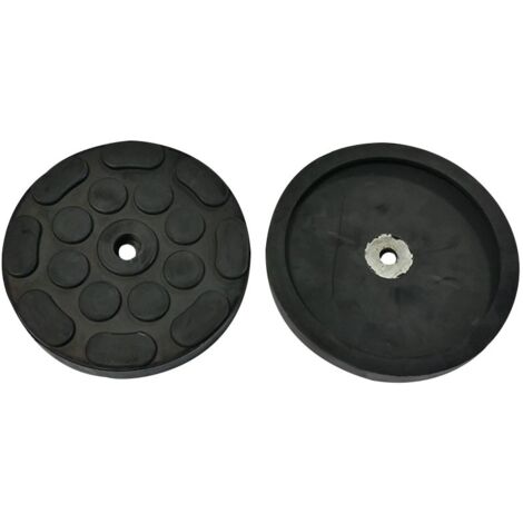 Tampon caoutchouc rond avec renfort rondelle métallique ø120x4mm pour pont élévateur ATH, Hofmann, Hermann, JAB Becker - EG 1150 - CLAS Equipements