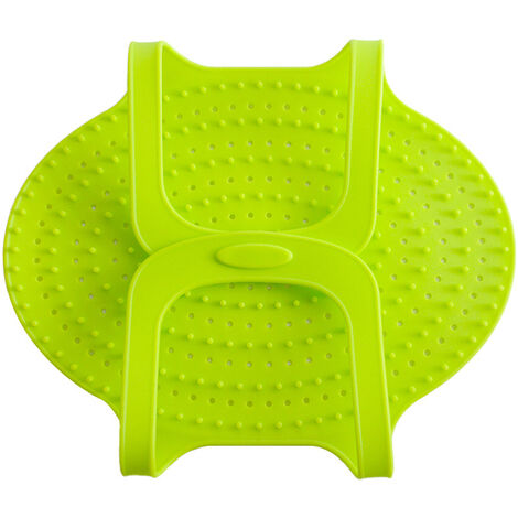 Tampon de cuisson pour panier de filtre en silicone pliable de qualité alimentaire portable (vert) 1 pièces