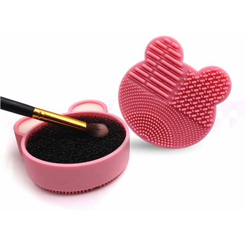 Fei Yu - Tampon de nettoyage et brosse de maquillage en siliCône 2 en 1