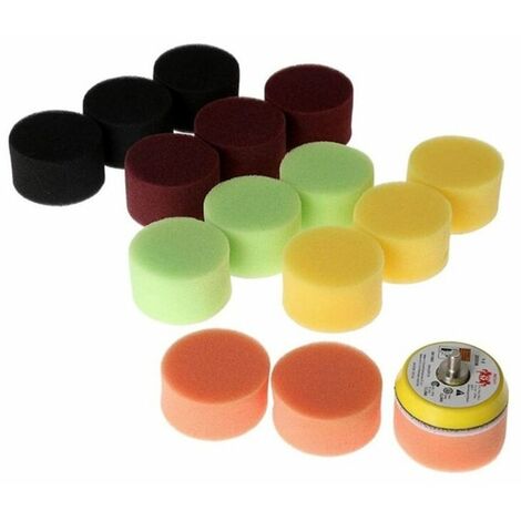 Tampon de polissage de voiture, 2 ", 50mm, 16 pièces, outil manuel pour polisseuse de voiture, pour enlever les rayures
