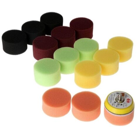 Tampon de polissage de voiture, 2 , 50mm, 16 pièces, outil manuel pour polisseuse de voiture, pour enlever les rayures
