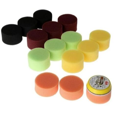 Tampon de polissage de voiture, 2 , 50mm, 16 pièces, outil manuel pour polisseuse de voiture, pour enlever les rayures