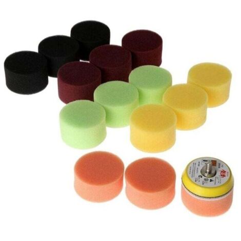 Tampon de polissage de voiture, 2 ", 50mm, 16 pièces, outil manuel pour polisseuse de voiture, pour enlever les rayures