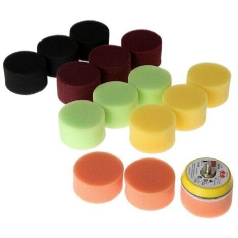 Tampon de polissage de voiture, 2 , 50mm, 16 pièces, outil manuel pour polisseuse de voiture, pour enlever les rayures