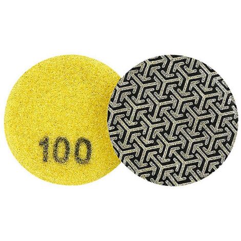 tampon de polissage diamanté électroplaqué de 50 mm (2 pouces) P100