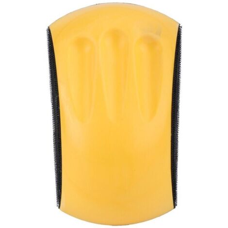 Tampon de Ponçage à Main à Crochet, Assiette de Support en Mousse PU pour Restauration de Meubles en Bois, la Conception Ergonomique Réduit la Fatigue pour Une Utilisation Longue (6 Pouces