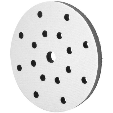 Tampon de ponçage diamètre 150mm à 15 trous - Support souple pour disques abrasifs