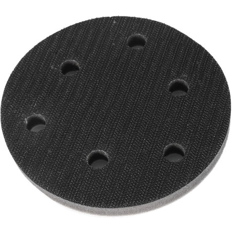Tampon de ponçage souple diamètre 125mm avec 6 trous - Coussin de liaison pour disques abrasifs