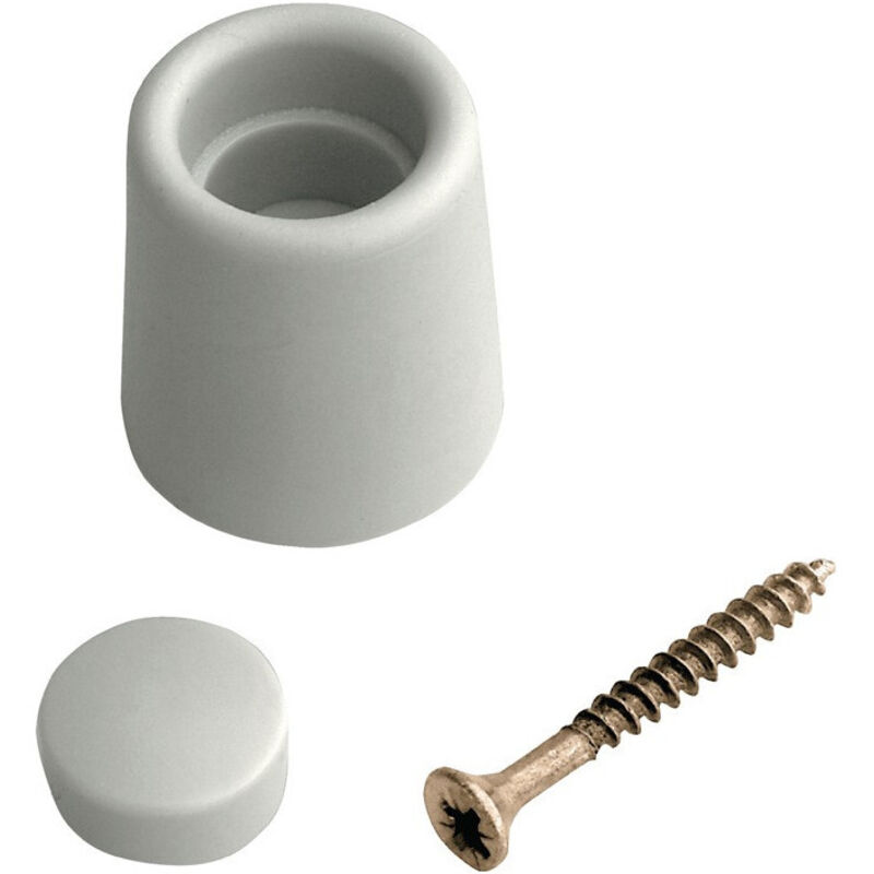 Tampon de porte D.29mm H.35mm gris a visser