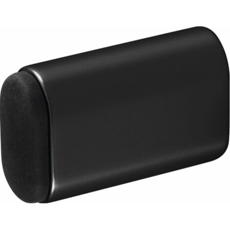 Tampon de porte mural 4700/4702/4704 en aluminium noir avec revêtement en cuivre, longueur 60 mm