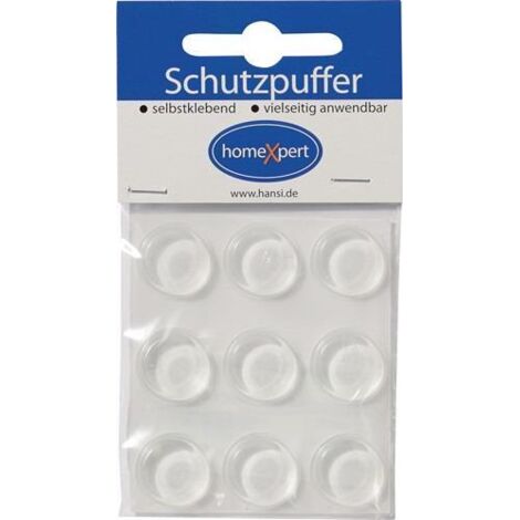 Tampon de protection 19mm plastique transparent auto-adhésif