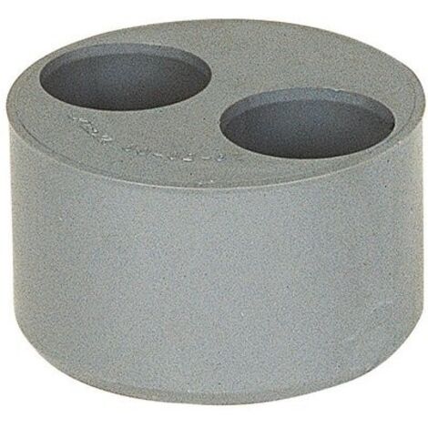 Tampon de réduction, PVC 2 trous Diam 100-50-32