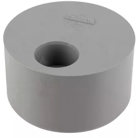 Tampon de réduction PVC gris Mâle Ø103 / Femelle Ø50 - Nicoll