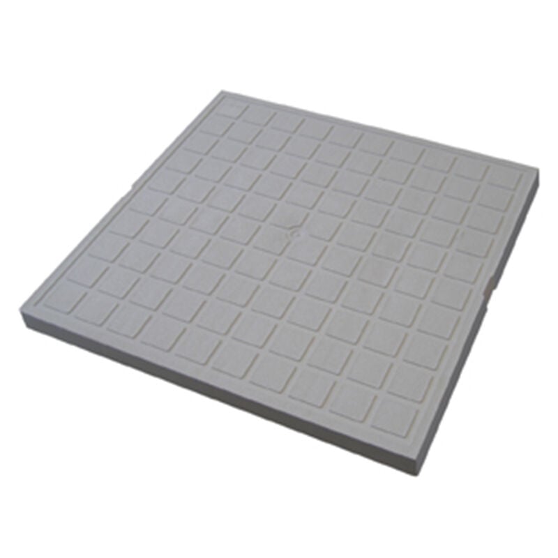 Tampon de sol polypropylène 383 x 383 mm - Gris - First Plast