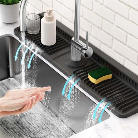 Tampon de vidange de robinet en silicone, adapté à la protection contre les éclaboussures d'évier de cuisine, de salle de bain et de balcon