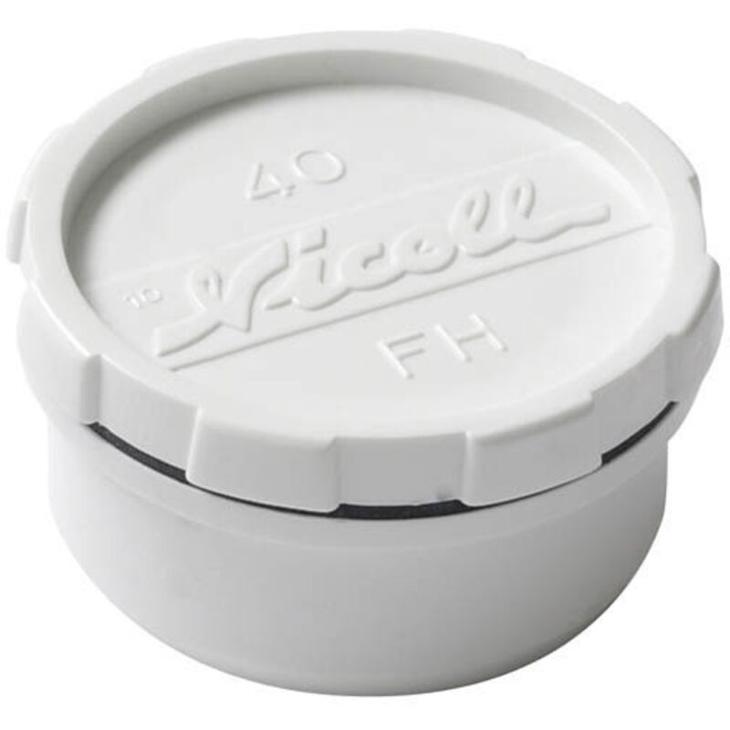 Nicoll – Bouchon de visite PVC blanc 40 mm – Raccord femelle rond – Évacuation étanche pour interventions rapides – Compatible culotte Ø40 à 87°30