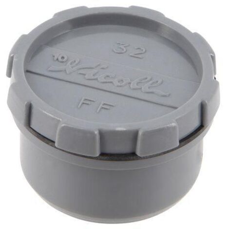 tampon de visite pvc - mâle / femelle - diamètre 32 mm - nicoll uff