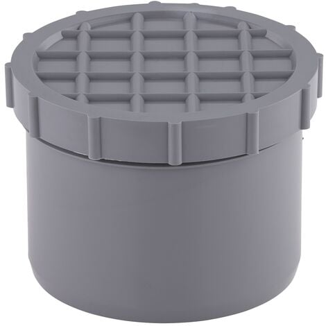 Tampon De Visite PVC NF Mâle 125 Mm Gris