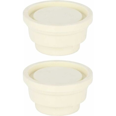 Tampon D'échelle De Piscine 2 Pièces Embouts D'échelle pour Piscine Creusée Ensemble De Pare-Chocs en Caoutchouc Blanc pour Échelles De Piscine, Pièces De Rechange Universelles-LIAIKI