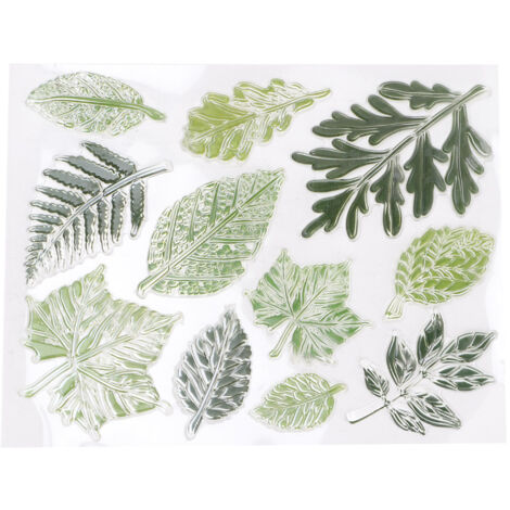 Tampon Décoratif Album Photo DIY Feuille Verte Scrapbooking