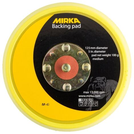 Tampon d'interface de protection Mirka 8295191511 5/16'' 125 mm moyennement dur