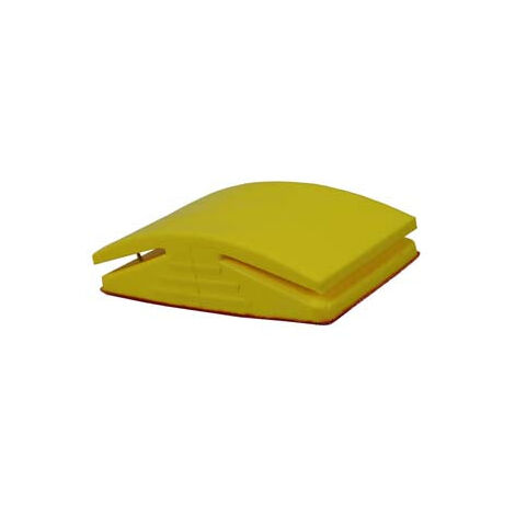 Tampon en caoutchouc pour papier abrasif avec fixation manuelle et velcro - mm.125x70 PG 339.72