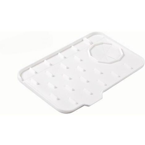Tampon en silicone domestique (robinets double face gauche et droite disponibles : petit tampon de robinet blanc)
