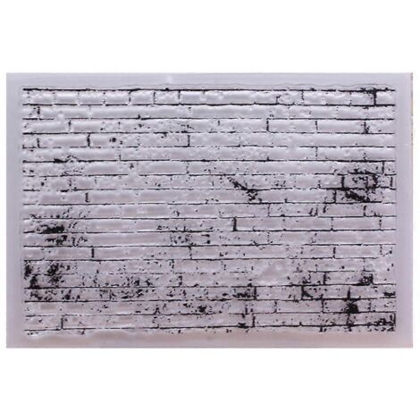 Tampon en silicone transparent effet brique pour scrapbooking, gaufrage, album photo, décoration de cartes et loisirs créatifs