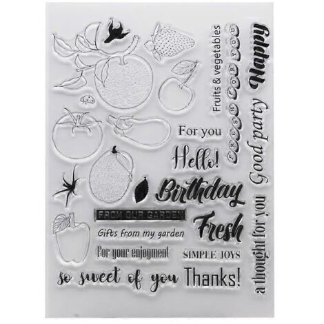 Tampon en silicone transparent Harvest pour scrapbooking et albums photo décoratifs