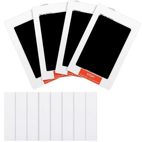 Tampon encreur Clean Touch Kit d'empreintes de mains et d'empreintes de pieds de bébé nouveau-né Tampon pour les mains et les pieds de bébé sans encre (noir)