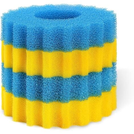 AFACYGN Lot De 4 éponges Bio Pour Filtre D'aquarium 40,6 X 30,5 X 2,5 Cm, Filtre En Mousse Pour Bassin à Poissons 20/30/40 PPI (vert, 40 Pppi