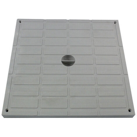 tampon léger 40 x 40 cm gris polypropilène - INTERPLAST - FITT