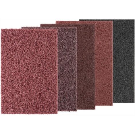 Tampon manuel POLINOX L224xB154mm gross 100 rouge brun PFERD