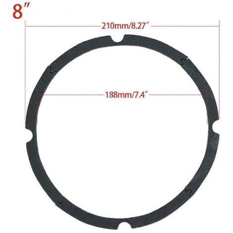 Tampon Mousse pour Haut-Parleur Woofer, 4 ou 8 Trous, DIY pour Enceinte Coquille-D