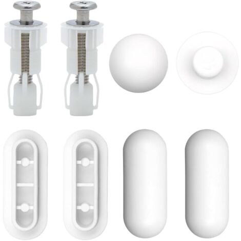 Tampon Universel pour Siège Toilette, 8 Pièces, Tampons pour Abattant de WC, Pare-chocs de Siège de Toilette, Amortisseur WC,4 Tampons Anneaux+2 Tampons Couvercle, pour la maison, le bureau, l'hôtel
