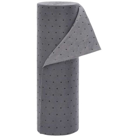Tampone Assorbente per Olio Grigio 40x1000 cm vidaXL