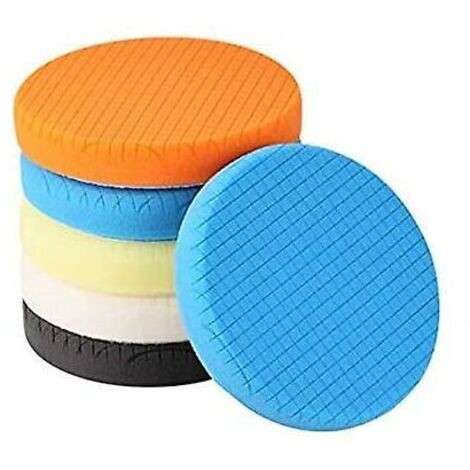 Tampone lucidante, 5 pezzi 150 mm/6 pollici spugna lucidante kit lucidatura auto tampone lucidatore/per lucidatrice a doppia azione RO/DA