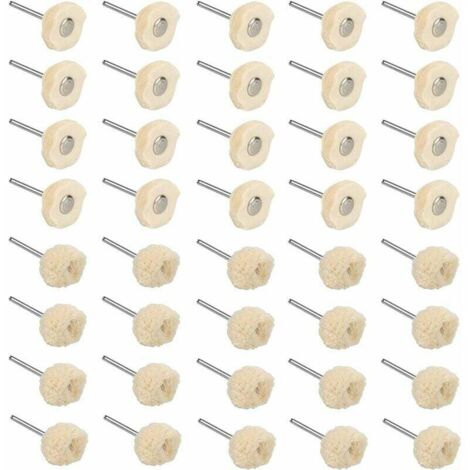 Tampone lucidante in cotone per la pulizia di gioielli, collane, orecchini, bracciali e superfici in metallo e marmo. Strumenti per lucidare i gioielli per la casa, 40 pezzi.