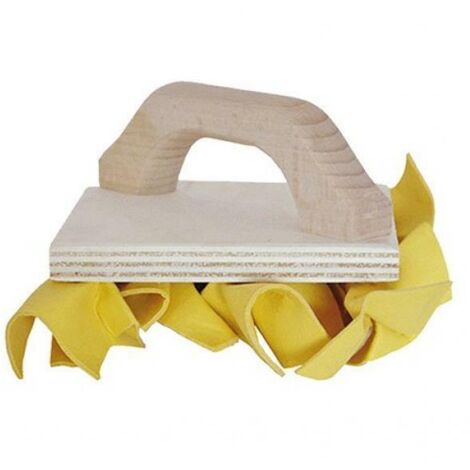 Tampone medio 15x15 cm per applicazione di pitture e idropitture decorative con base in legno