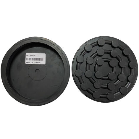 TAMPONI A CUFFIA GOMMA TONDO PONTE SOLLEVATORE RAVAGLIOLI Ø125mm 4pz