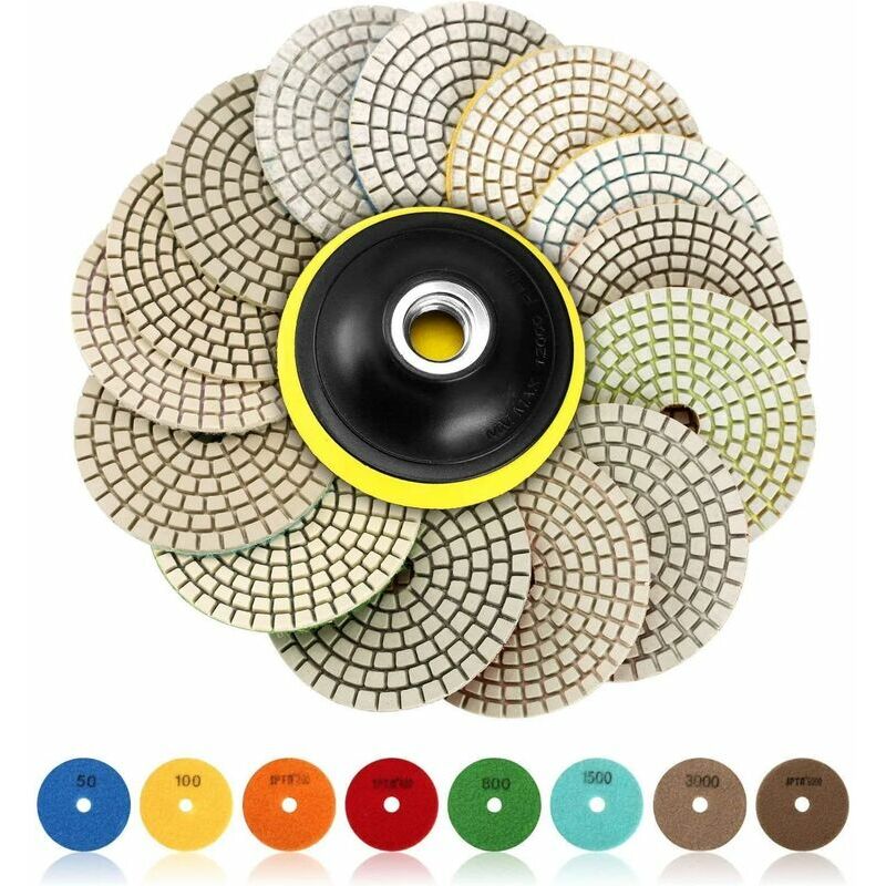 Tamponi per lucidatura diamantati, 15 pezzi 4