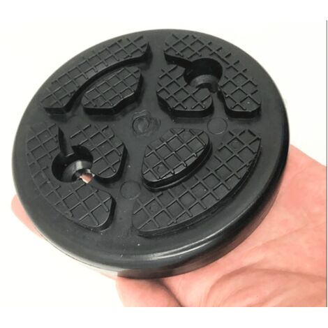 TAMPONI TAMPONE IN GOMMA PER PONTE SOLLEVATORE PONTI OFFICINA DIAM 120 MM FORI