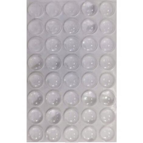Tamponi tampone in silicone trasparente diametro 9 mm 40 pz.