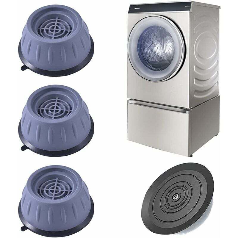 Tampons À Pied Machine À Laver 4 Pièces Universal Tapis Anti-Vibration pour Machine à Laver - Caoutchouc Antidérapant Coussinets/Pieds Stabilisateur