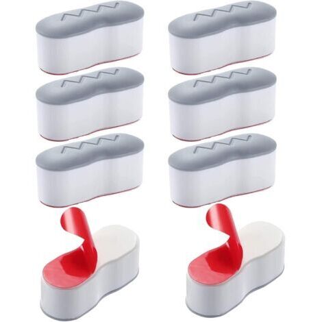 Tampons Abattant WC, 8 Pièces Patins Pare-chocs de Siège de Toilette Patins, universels de rechange pour siège de toilette, avec adhésif puissant, pour Maison Hôtel Restaurant