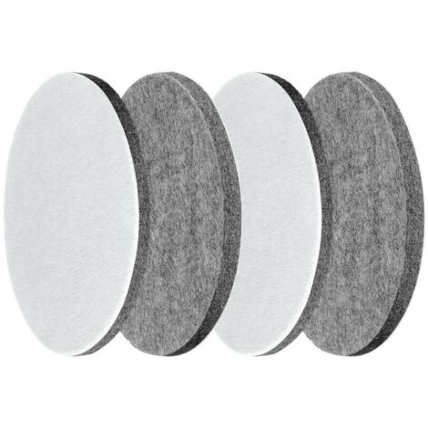 Tampons de polissage en feutre velcro – Lot de 6 disques 125 mm pour ponceuse excentrique, idéal pour vitrages et carrosseries