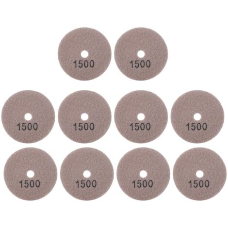 Tampons de ponçage, tampons de Polissage Diamant 10Pcs Diamant, 3 Pouces pour Pierre en céramique