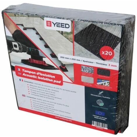 Tampons d'isolation 3 mm YEED