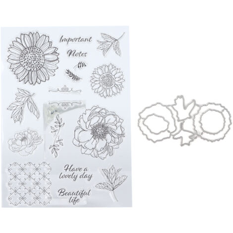 Tampons en TPR transparents pour scrapbooking et albums photo